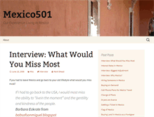 Tablet Screenshot of mexico501.com